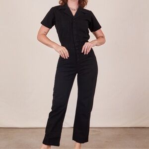 Big Bud Press Black Short-Sleeve Jumpsuit